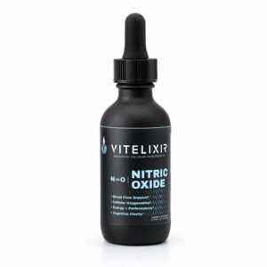 Vitelixir Nitric Oxide Supplement – 2 fl oz Nitric Oxide Liquid Supplement with Beet Root, L-Arginine & L-Norvaline – Fast-Acting Liquid Drops for Blood Flow Support, Energy Boost & Support Focus